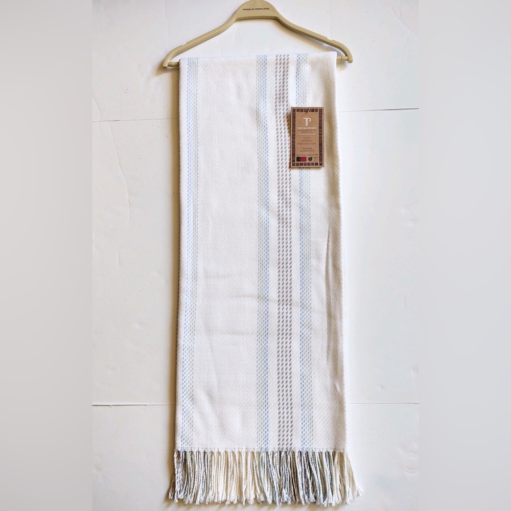 🎁Texteis Penedo Throw Blanket - Cotton - Coastal White